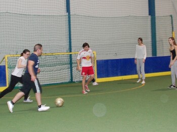 Beim Fußballspielen