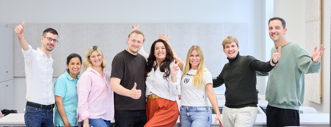 Schüler*innen des Caritas Ausbildungszentrum Seegasse